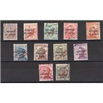 Terre Redente - Trentino Alto Adige - Bolzano 3 - 1918/19 - Trento e Trieste soprast. in rosso "Porto S.T.", serie n° BZ3 133/43