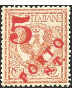 Terre Redente - Trentino Alto Adige - Bolzano 3 - 1918/19 - Floreale 2 c. con soprast. in rosso "Porto S.T.", n° BZ3 144. Cert.: