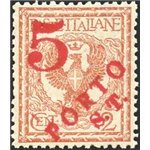 Terre Redente - Trentino Alto Adige - Bolzano 3 - 1918/19 - Floreale 2 c. con soprast. in rosso "Porto S.T.", n° BZ3 144. Cert.: