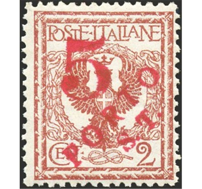 Terre Redente - Trentino Alto Adige - Bolzano 3 - 1918/19 - Floreale 2 c. con soprast. in rosso "Porto S.T.", n° BZ3 144. Cert.: