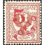 Terre Redente - Trentino Alto Adige - Bolzano 3 - 1918/19 - Floreale 2 c. con soprast. in rosso "Porto S.T.", n° BZ3 144. Cert.:
