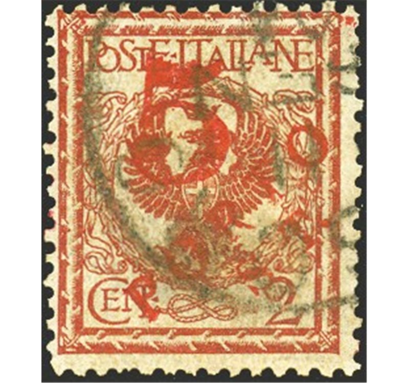 Terre Redente - Trentino Alto Adige - Bolzano 3 - 1918/19 - Floreale 2 c. con soprast. in rosso "Porto S.T.", n° BZ3 144. Cert.: