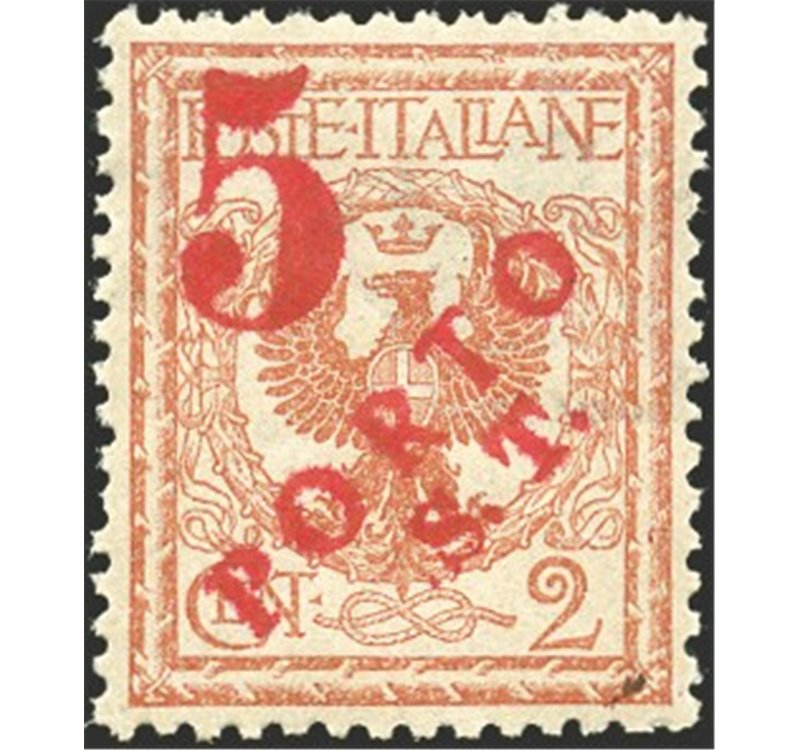 Terre Redente - Trentino Alto Adige - Bolzano 3 - 1918/19 - Floreale 2 c. con soprast. a macchina in rosso "5", n° BZ3 145. Cert
