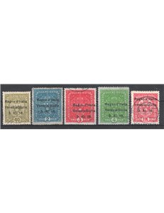 Terre Redente - Venezia Giulia - 1918 - Soprast. serie n° 1/17. Cert.: Biondi. Cat. € 5.000 (U)