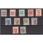 Terre Redente - Venezia Giulia - 1918/19 - Soprast. serie n° 19/29. Cert.: Biondi. Cat. € 1.750 (**)