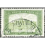 Terre Redente - Fiume - 1918/19 - Mietitori 20 f. violetto con soprast. a macchina capovolta, n° 16a. Cert.: Biondi. Cat. € 300 
