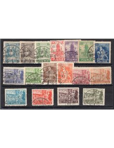 Terre Redente - Fiume - 1919 - Allegorie e vedute, serie n° 32/48. Cat. € 280 (U)