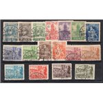 Terre Redente - Fiume - 1919 - Allegorie e vedute, serie n° 32/48. Cat. € 280 (U)