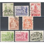 Terre Redente - Fiume - 1919 - Allegorie e vedute, serie n° 49/56. Cat. € 70 (U)