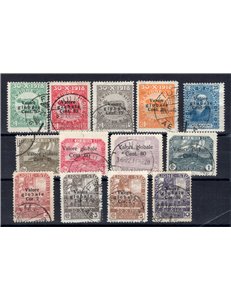 Terre Redente - Fiume - 1920 -  Fondazione Studio Dott. Grossich soprast., serie n° 99/111. Cert.: IC. Cat. € 240 (U)