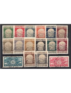Terre Redente - Fiume - 1920 - Effigie di D'Annunzio e Cavalieri (espressi), serie n° 113/26 + Ex 1/2. Cert.: Biondi. Cat. € 330