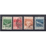 Terre Redente - Fiume - 1920 - Legionari a Fiume, serie n° 127/30. Cat. € 200 (U)