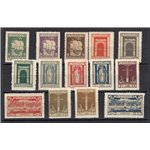 Terre Redente - Fiume - 1923 - S. Vito e soggetti vari, serie n° 190/201 + Ex 7/8. Cert.: Biondi. Cat. € 950 (**)