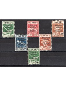Terre Redente - Fiume - Arbe - 1920 - Reggenza Italiana del Carnaro soprast., serie n° 5/10. Cat. € 700 (*)