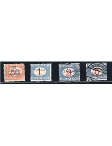Terre Redente - Dalmazia - 1922 - Segnatasse soprast., serie n° 1/4. Cert.: IC. Cat. € 700 (U)