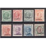 Terre Redente - Corfù - Occup. Militare Italiana - 1923 - Soprast., serie n° 1/8. Cert.: IC. Cat. € 325 (**)