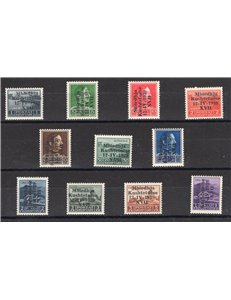 Occup. Italiane - Albania - 1939 - Assemblea Costituente, serie n° 1/11. Cert.: Biondi. Cat. € 350 (**)