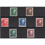 Occup. Italiane - Albania - 1942 - Unione Italo - Albanese, serie n° 30/36. Cat. € 250 (U)