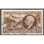 Occup. Italiane - Albania - 1939 - P.A. Vittorio Emanuele, n° 4. Cat. € 120 (U)