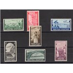 Occup. Italiane - Albania - 1940 - P.A. soggetti vari, serie n° 5/11. Cert.: Biondi. Cat. € 550 (**)