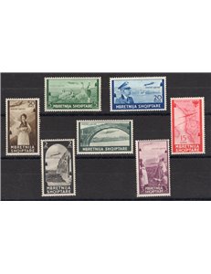 Occup. Italiane - Albania - 1940 - P.A. Soggetti vari, serie n° 5/11. Cat. € 220 (*)