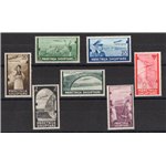 Occup. Italiane - Albania - 1940 - P.A. Soggetti vari, serie n° 5/11. Cat. € 220 (*)