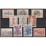 Occup. Italiane - Occup. Militare Isola Leucade - 1941 - Francobolli di Grecia con soprast. "Italia Occupazione Militare Isola L