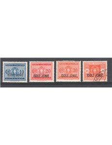 Occup. Italiane - Isole Jonie - 1941 - Segnatasse serie n° 1/4. Cat. € 50 (U)