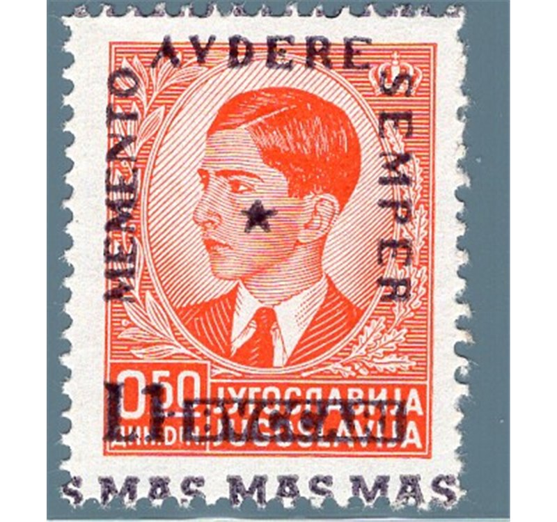 Occup. Italiane - Zona Fiumano Kupa - 1941 - Beffa di Buccari 1 l. su 50 p., n° 35. Cat. € 90 (**)