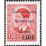 Occup. Italiane - Montenegro - 1942 - Re Pietro 1,50 d. rosso, pezzo chiave della serie, n° 41. Cert.: IC. Cat. € 1.000 (**)