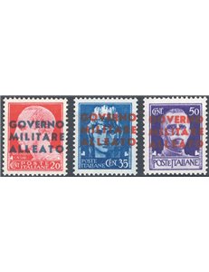 Occup. Straniere dei Territori Italiani - Occup. Anglo-Americana - Napoli - 1943 - Imperiale soprast. “GOVERNO MILITARE ALLEATO”