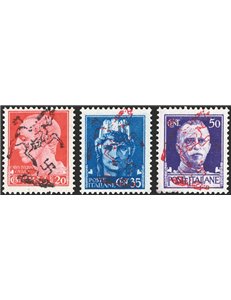 Occup. Straniere dei Territori Italiani - Occup. Tedesca - Napoli - Liberazione dall'Occup. Nazista - 1943 - Imperiale 20 + 35 +