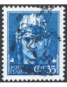 Occup. Straniere dei Territori Italiani - Occup. Tedesca - Napoli - Liberazione dall'Occup. Nazista - 1943 - Imperiale 35 c. con