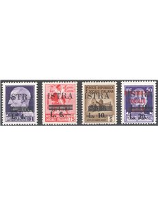 Occup. Straniere dei Territori Italiani - Occup. Jugoslava - Istria (Pola) - 1945 - Soprast. serie n° 37/40. Cat. € 70 (*)