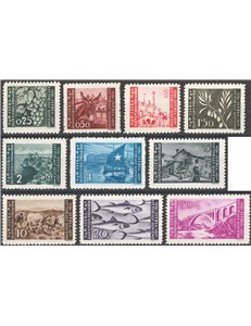 Occup. Straniere dei Territori Italiani - Occup. Jugoslava - Istria e Litorale Sloveno - 1946 - Definitiva dent. 10½x11½, serie 