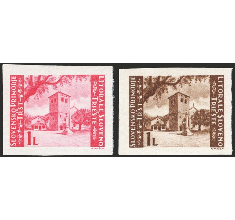 Occup. Straniere dei Territori Italiani - Occup. Jugoslava - Istria e Litorale sloveno - 1946 - Cattedrale di S. Giusto, n° 60A/