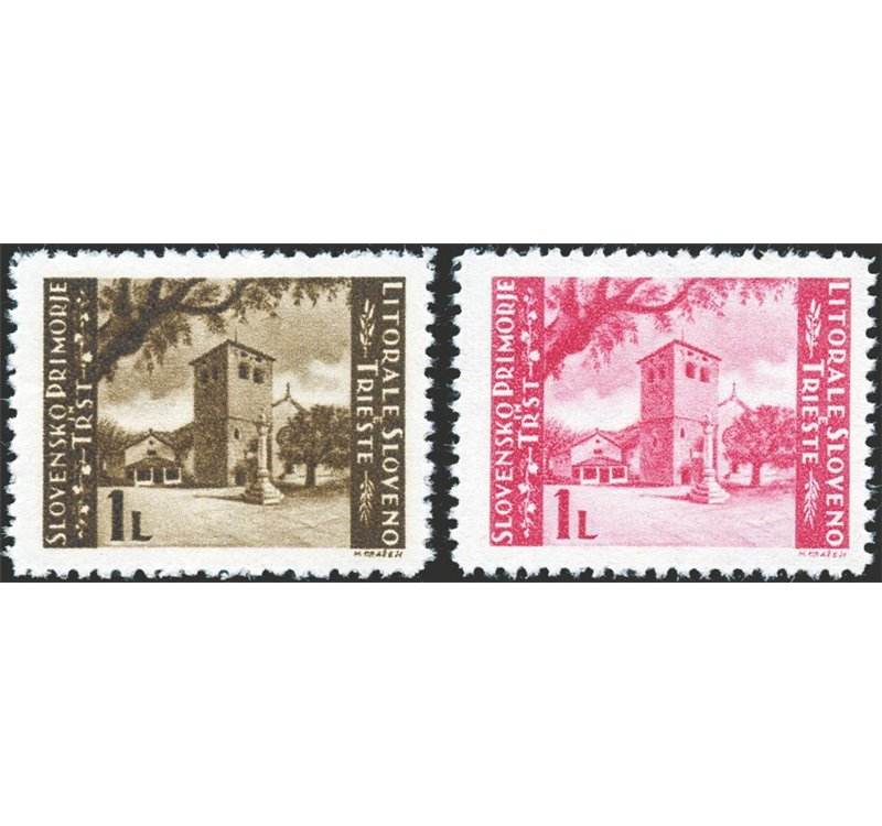 Occup. Straniere dei Territori Italiani - Occup. Jugoslava - Istria e Litorale Sloveno - 1946 - S. Giusto dent. 11½, serie n° 60