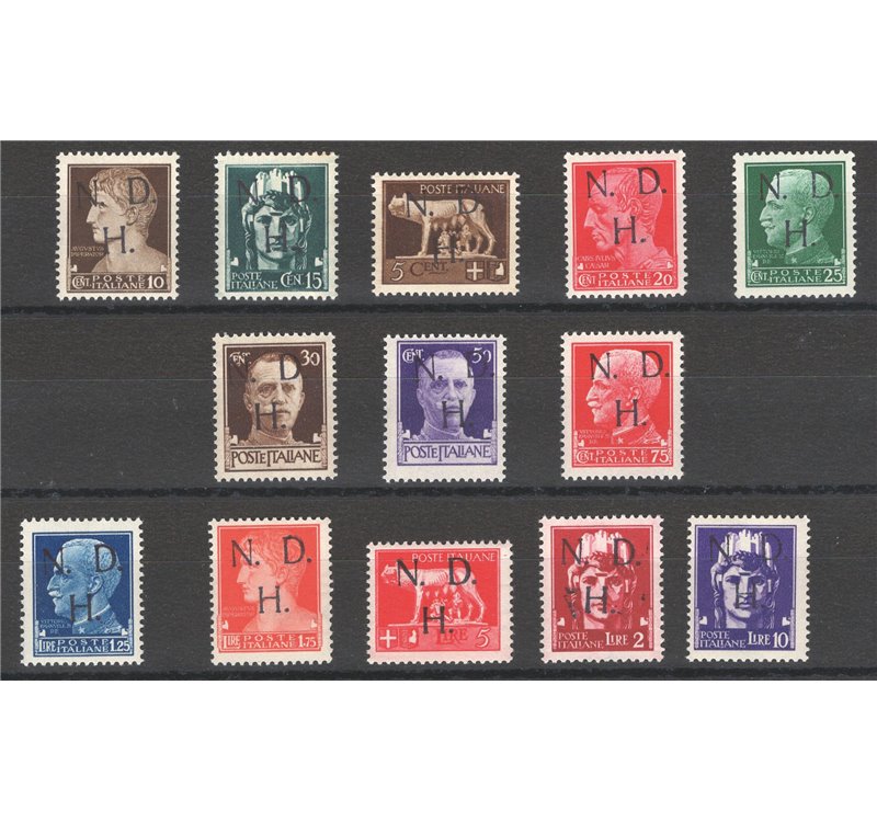 Occup. Straniere dei Territori Italiani - Occup. Jugoslava - Primosten - 1944 - Imperiale con soprast. a mano N.D.H., tiratura 2