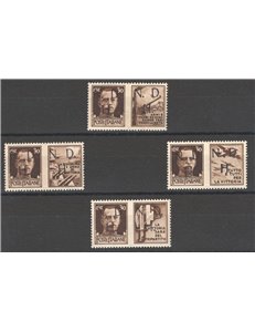Occup. Straniere dei Territori Italiani - Occup. Jugoslava - Primosten - 1944 - Propaganda di Guerra serie dei 30 c. con soprast