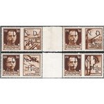 Occup. Straniere dei Territori Italiani - Occup. Jugoslava - Primosten - 1944 - Propaganda di Guerra la serie dei 30 c. con sopr