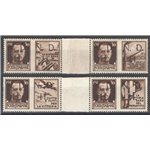 Occup. Straniere dei Territori Italiani - Occup. Jugoslava - Primosten - 1944 - Propaganda di Guerra serie dei 30 c. con intersp