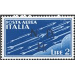 Occup. Straniere dei Territori Italiani - Occup. Croata - Sebenico - 1944 - P.A. Pegaso 2 £ azzurro con soprast. N.D.H., uno dei
