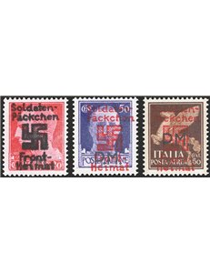 Occup. Straniere dei Territori Italiani - Occup. Tedesca - Egeo - Salonicco - Posta militare Imperiale 20 c. + 50 c. + P.A. 50 c