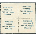 Occup. Straniere dei Territori Italiani - Russia - Dniepropetrowsk - 1941 - Franchigia militare per cartoline con stampa in azzu