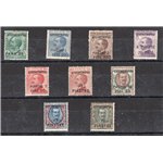 Uff. Post. all'Estero - Levante - Costantinopoli - 1923 - Soprast., serie n° 76/84. Cat. € 100 (**)
