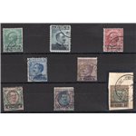 Uff. Post. all'Estero - Levante - Gerusalemme - 1909/11 - Soprast. serie n° 1/8. Cert.: Biondi. Cert.: Biondi. Cat. € 3.550 (U)