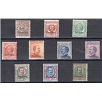 Uff. Post. all'Estero - Cina - Pechino - 1917/18 - Soprast., serie n° 8/17. Cert.: IC. Cat. € 3.500 (**)