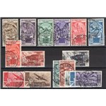 Emissioni Generali - 1933 - Cinquantenario Eritreo, serie n° 23/31 + P.A. 15/21. Cert.: IC. Cat € 1.850 (U)