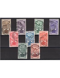 Emissioni Generali - 1933 - Cinquantenario Eritreo, serie n° 23/31. Cert.: IC. Cat € 925 (U)