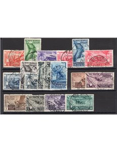 Emissioni Generali - 1933 - Decennale Marcia su Roma, serie n° 32/41 + P.A. 22/29. Cert.: IC. Cat € 1.300 (**)